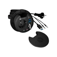 ICY BOX IB-HUB1430-CR - hub - in-desk - 3 ports Raidsonic - 1