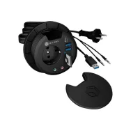 ICY BOX IB-HUB1430-CR - hub - in-desk - 3 ports Raidsonic - 1