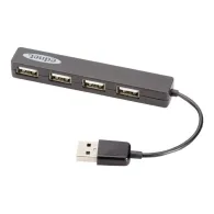 Ednet USB 2.0 Notebook Hub - hub - 4 ports Assmann - 1