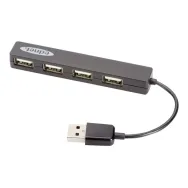 Ednet USB 2.0 Notebook Hub - hub - 4 ports Assmann - 1