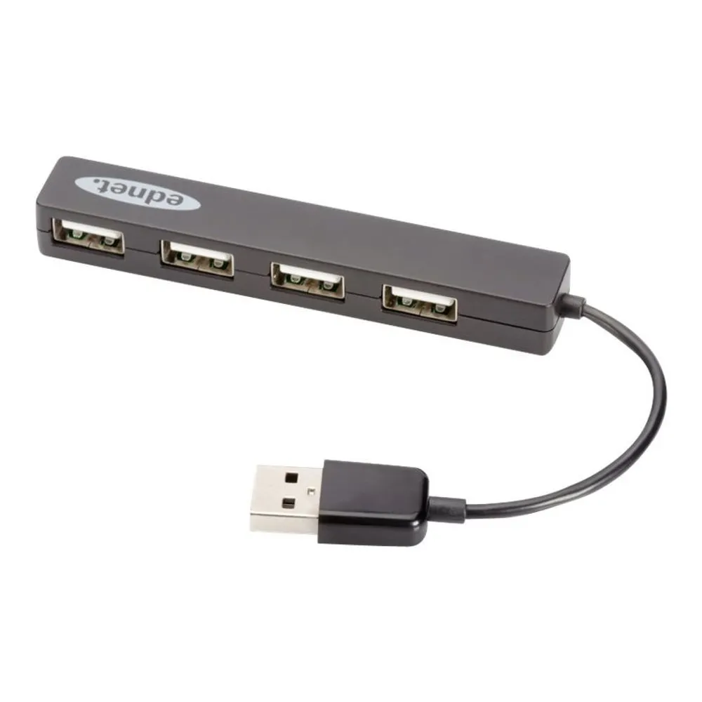Ednet USB 2.0 Notebook Hub - hub - 4 ports Assmann - 1