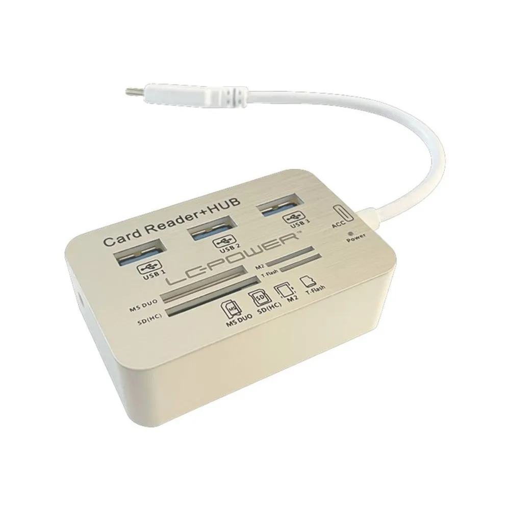 LC Power LC-HUB-C-CR - hub - 3 ports Lc-power - 1