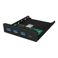 RaidSonic ICY BOX IB-HUB1418-i3 - hub - 4 ports - plug-in module Raidsonic - 1