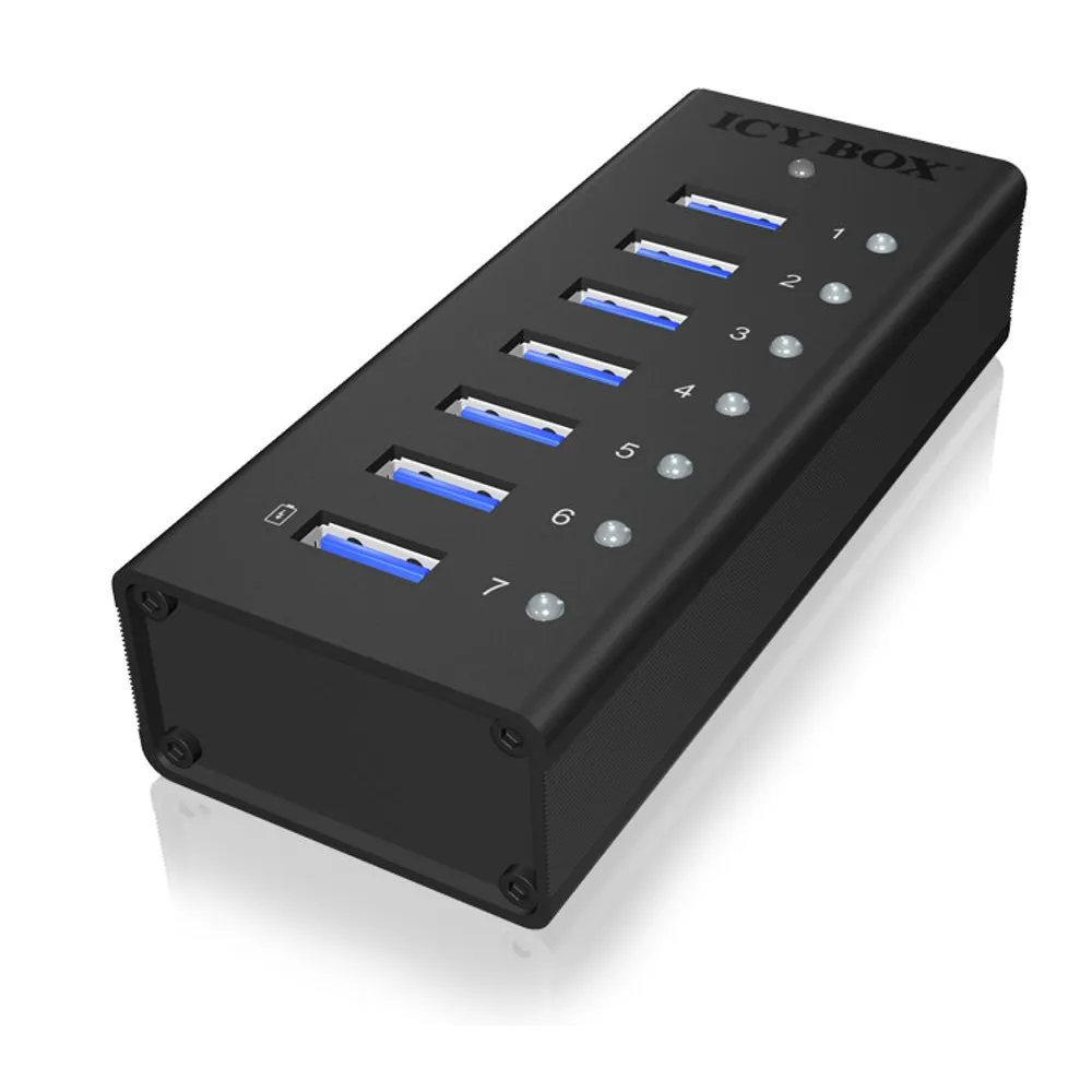 RaidSonic ICY BOX IB-AC618 - hub - 7 ports Raidsonic - 1