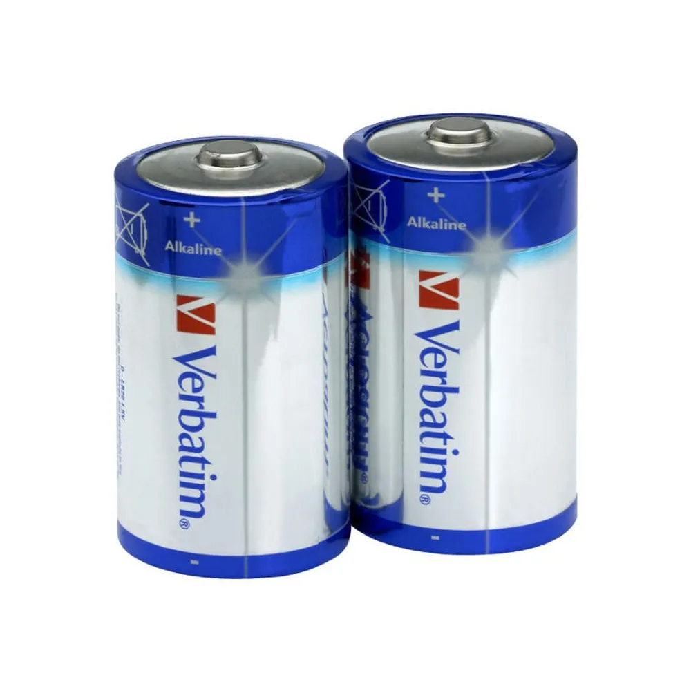 Verbatim battery - 2 x D - alkaline Verbatim - 1