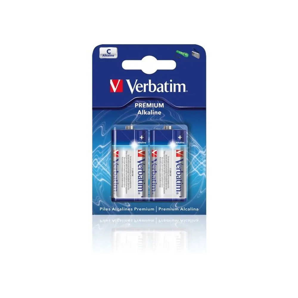 Verbatim battery - 2 x C - alkaline Verbatim - 1
