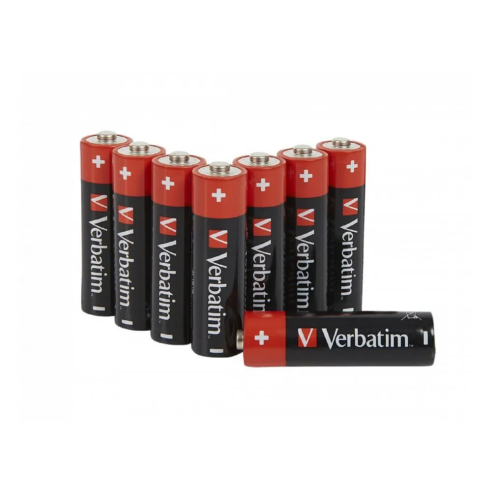 USV Acc Verbatim Battery AA Alkaline 8 Pack Verbatim - 1