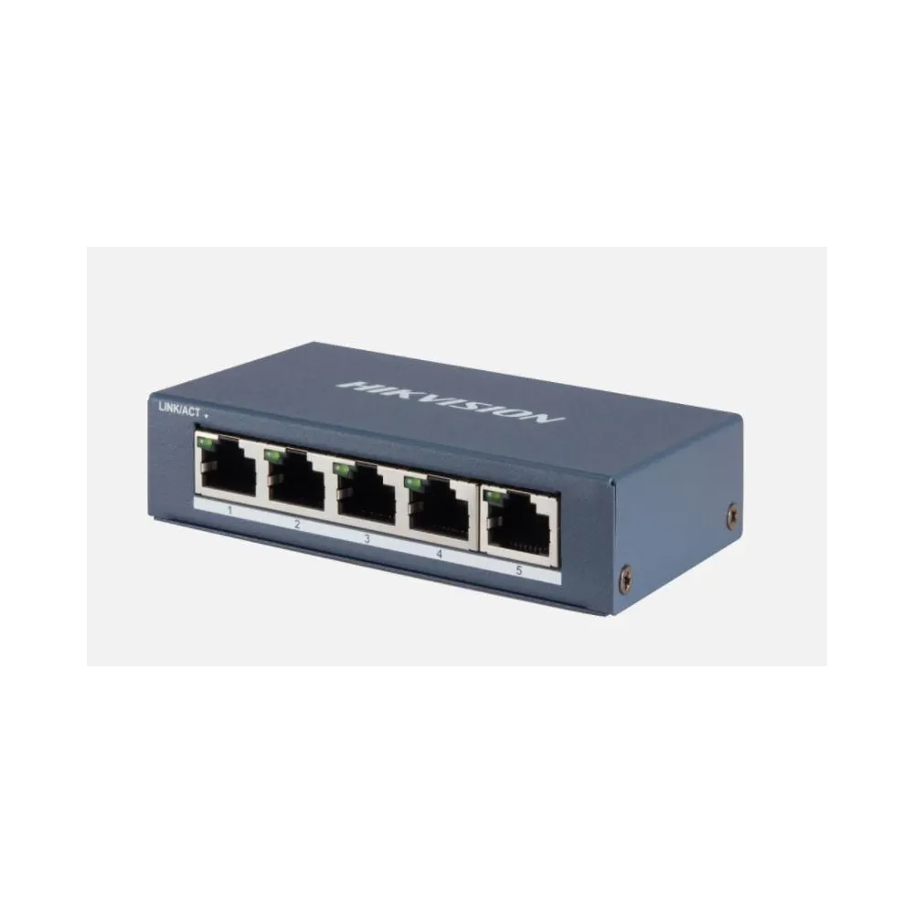 Switch gigabit 5porturi unmanaged ds-3e0505-e (include tv 1.5 lei) Hikvision - 1