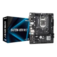 ASRock H470M-HDV/M.2 - motherboard - micro ATX - LGA1200 Socket - H470 Asrock - 1