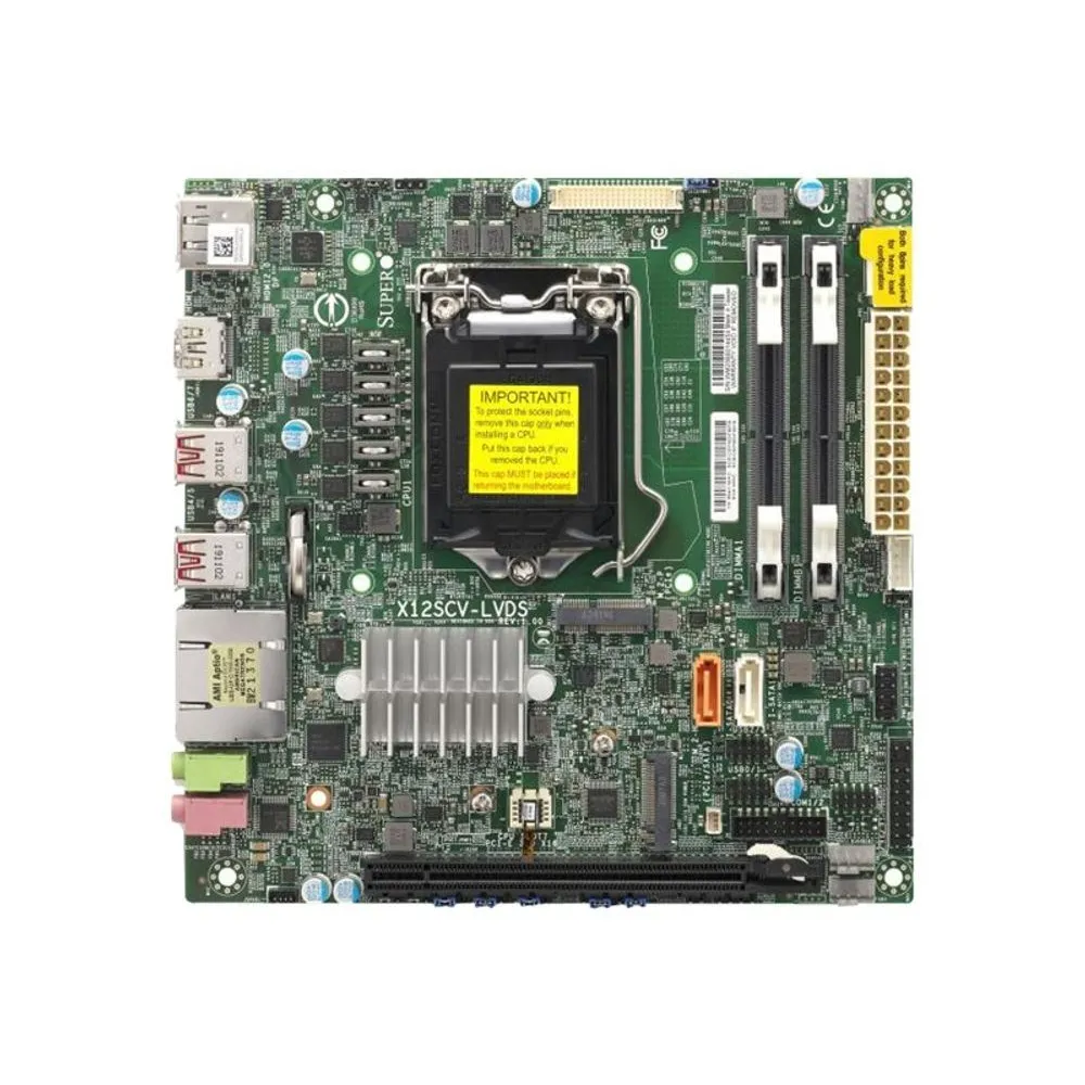 SUPERMICRO X12SCV-LVDS - motherboard - mini ITX - LGA1200 Socket - W480E Supermicro - 1