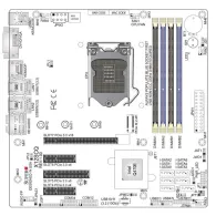 SUPERMICRO X12SCQ - motherboard - micro ATX - LGA1200 Socket - Q470E Supermicro - 1