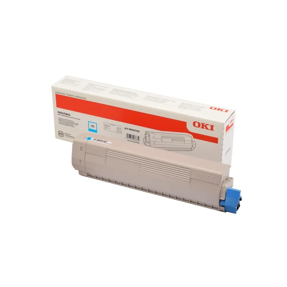 Toner Oki  46443103 Cyan Oki - 1