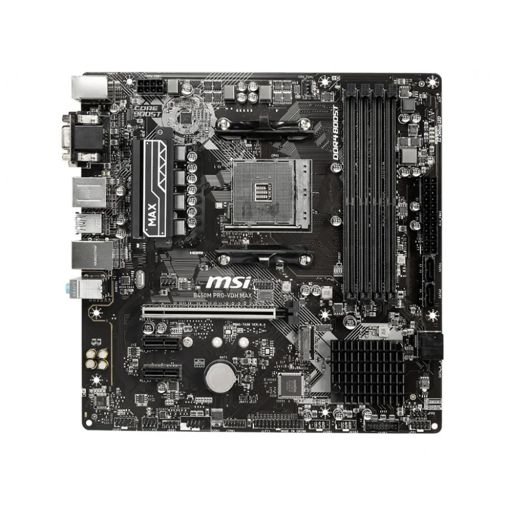 MSI B450M PRO-VDH Max AMD B450 Mufă AM4 micro-ATX Msi - 1