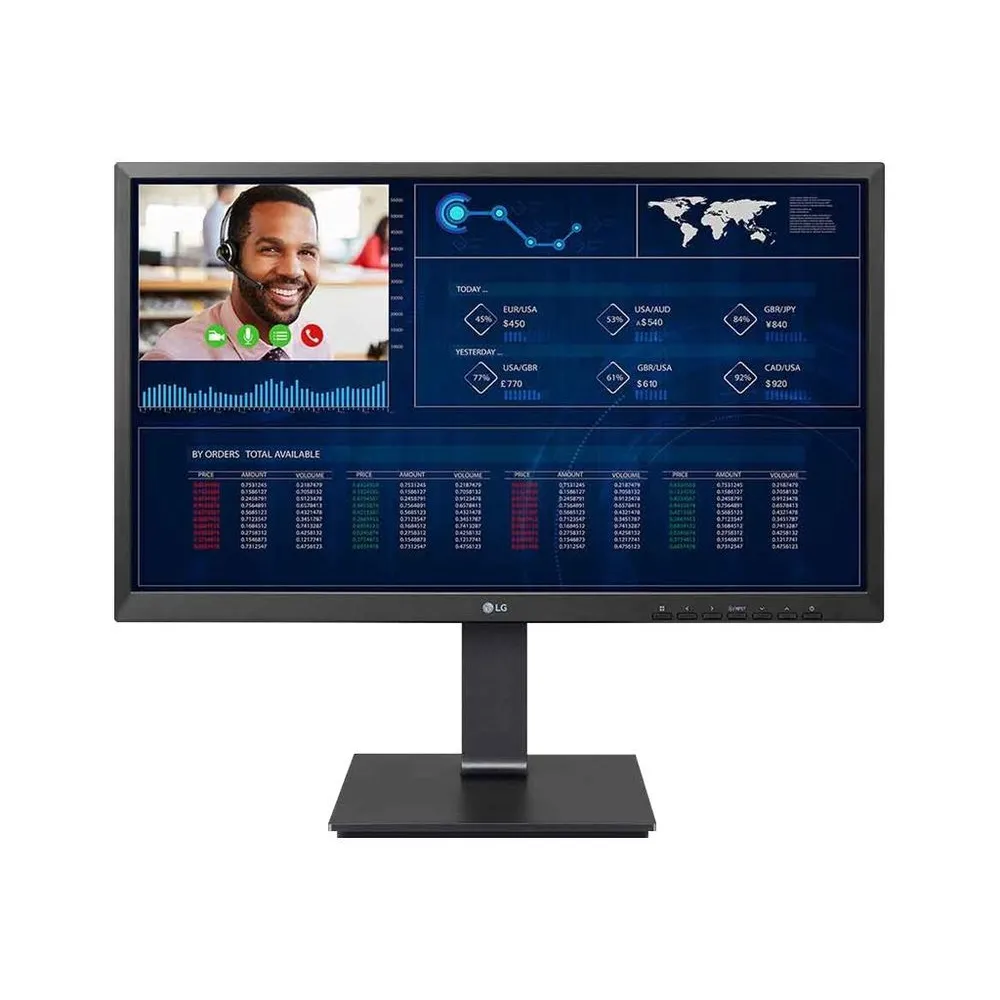 LG ThinClient Display 24CN650W-AP - 60.5 cm (23.8) - Intel Celeron J4105 - Black Lg - 1