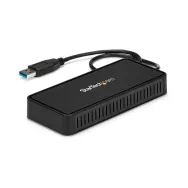 StarTech.com USBA2DPGB stații de andocare și replicatoare de porturi pentru calculatoare portabile Prin cablu USB 3.2 Gen 1 Star