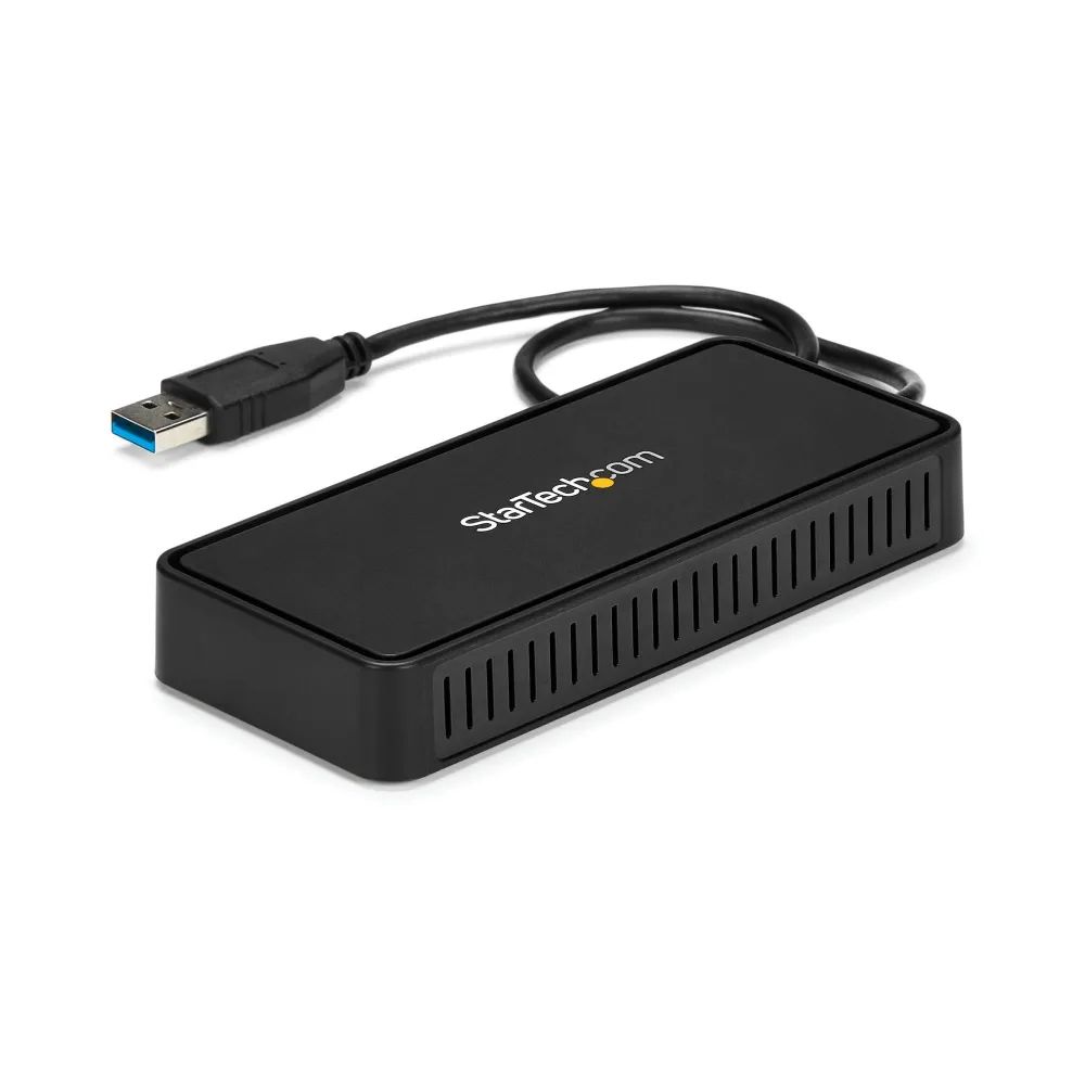 StarTech.com USBA2DPGB stații de andocare și replicatoare de porturi pentru calculatoare portabile Prin cablu USB 3.2 Gen 1 Star