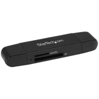 StarTech.com SDMSDRWU3AC cititoare de carduri USB 3.2 Gen 1 (3.1 Gen 1) Type-A/Type-C Negru StarTech.com - 1