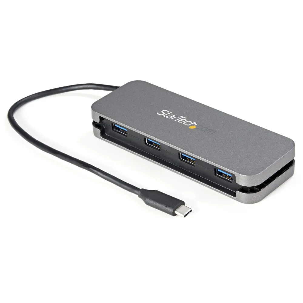 StarTech.com HB30CM4AB hub-uri de interfață USB 3.2 Gen 1 (3.1 Gen 1) Type-C 5000 Mbit/s Negru, Gri StarTech.com - 1