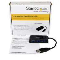 StarTech.com ST4300MINU3B hub-uri de interfață USB 3.2 Gen 1 (3.1 Gen 1) Type-A 5000 Mbit/s Negru StarTech.com - 5