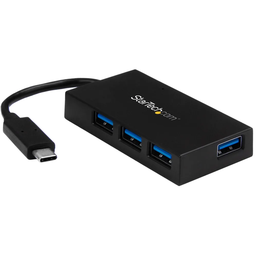 StarTech.com HB30C4AFS hub-uri de interfață USB 3.2 Gen 1 (3.1 Gen 1) Type-C 5000 Mbit/s Negru StarTech.com - 1