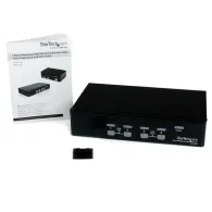 StarTech.com SV431USB switch-uri pentru tastatură, mouse și monitor (KVM) Raft pentru montat echipamente Negru StarTech.com - 4