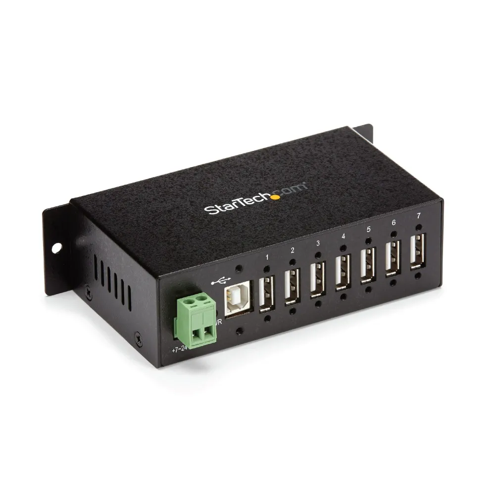 StarTech.com ST7200USBM hub-uri de interfață USB 2.0 Type-B 480 Mbit/s Negru StarTech.com - 1