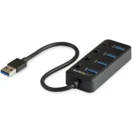 StarTech.com HB30A4AIB hub-uri de interfață USB 3.2 Gen 1 (3.1 Gen 1) Type-A 5000 Mbit/s Negru StarTech.com - 1