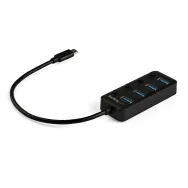 StarTech.com HB30C4AIB hub-uri de interfață USB 3.2 Gen 1 (3.1 Gen 1) Type-C 5000 Mbit/s Negru StarTech.com - 1