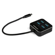 StarTech.com HB31C4AB hub-uri de interfață USB 3.2 Gen 2 (3.1 Gen 2) Type-C 10000 Mbit/s Negru StarTech.com - 1