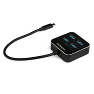 StarTech.com HB31C4AB hub-uri de interfață USB 3.2 Gen 2 (3.1 Gen 2) Type-C 10000 Mbit/s Negru StarTech.com - 1
