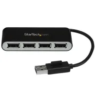 StarTech.com ST4200MINI2 hub-uri de interfață USB 2.0 480 Mbit/s Negru, Argint StarTech.com - 1