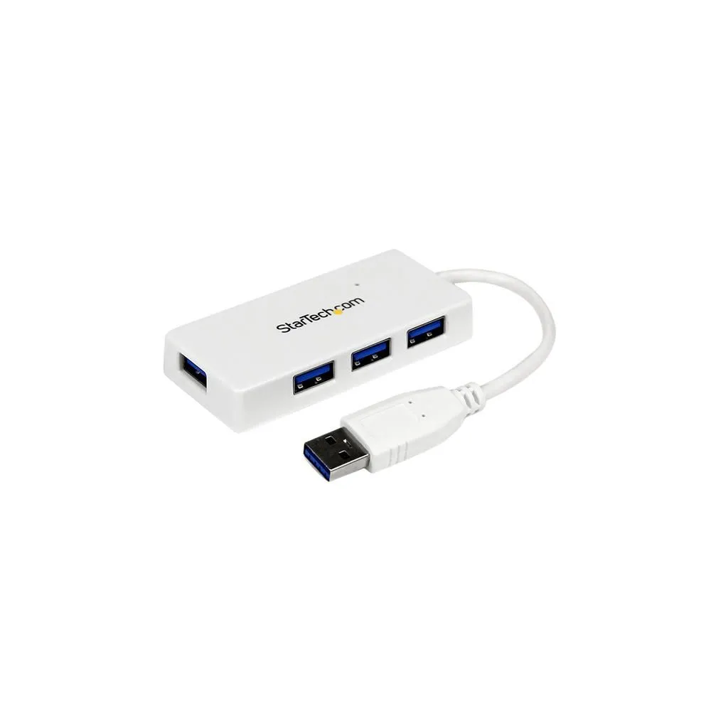 StarTech.com ST4300MINU3W hub-uri de interfață USB 3.2 Gen 1 (3.1 Gen 1) Type-A 5000 Mbit/s Alb StarTech.com - 1