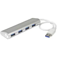 StarTech.com ST43004UA hub-uri de interfață USB 3.2 Gen 1 (3.1 Gen 1) Type-A 5000 Mbit/s Argint, Alb StarTech.com - 1