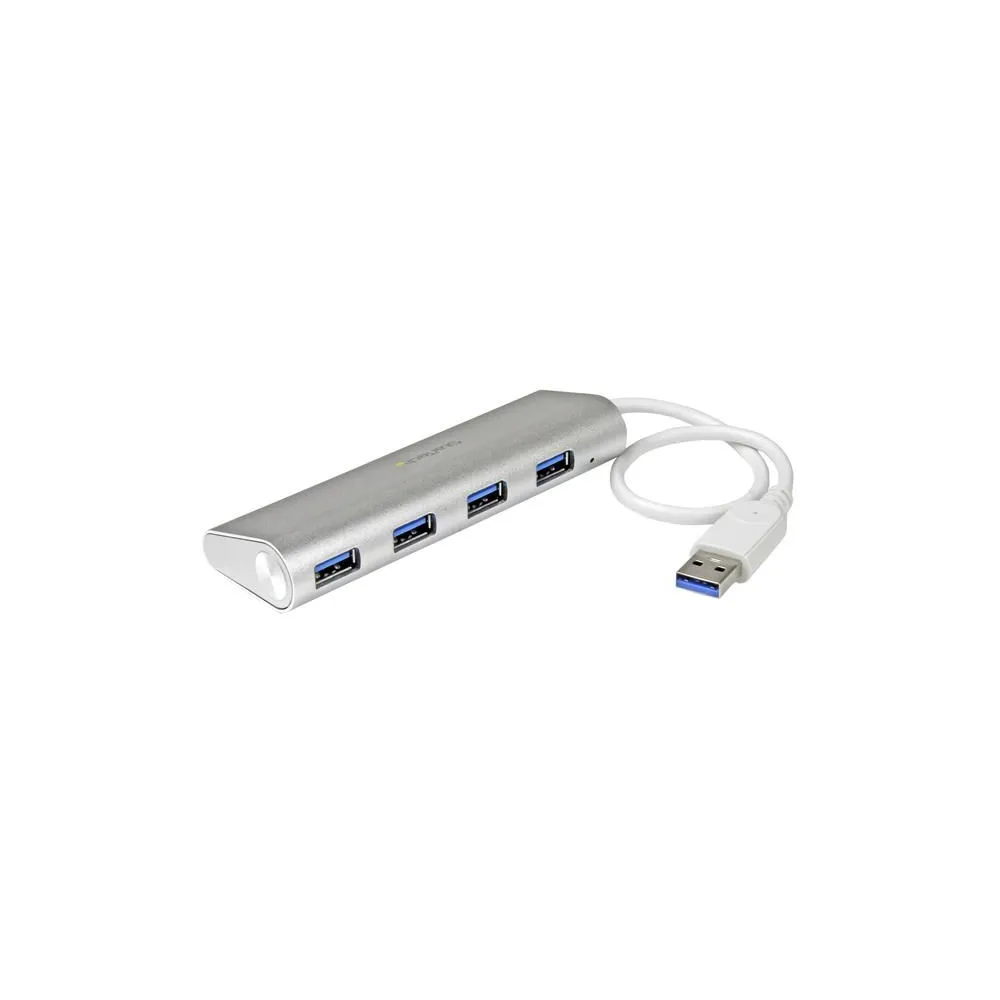 StarTech.com ST43004UA hub-uri de interfață USB 3.2 Gen 1 (3.1 Gen 1) Type-A 5000 Mbit/s Argint, Alb StarTech.com - 1