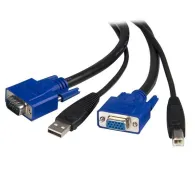 StarTech.com SVUSB2N1_6 cabluri KVM Negru 1,8 m StarTech.com - 1