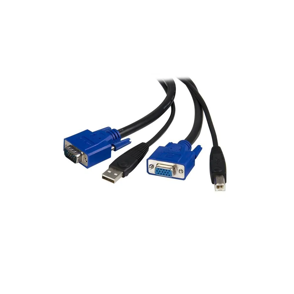 StarTech.com SVUSB2N1_6 cabluri KVM Negru 1,8 m StarTech.com - 1