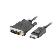 Cablu displayport la dvi-d 1m lanberg ca-dpdv-10cu-0010-bk Lanberg - 1