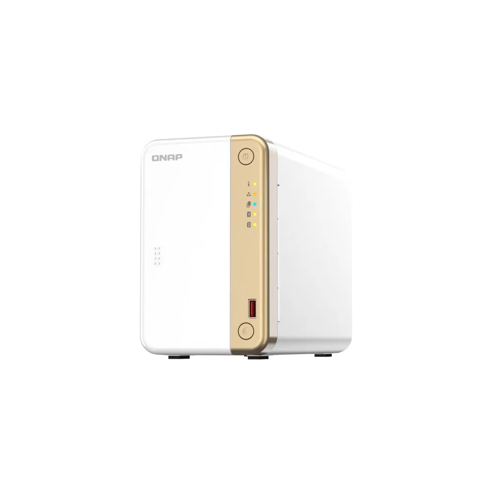 QNAP TS-262 NAS Tower Ethernet LAN De aur, Alb N4505 Qnap - 1