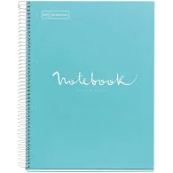 Caiet cu spira mr-messages a4 mate 80 file bleu Miquelrius - 1