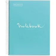 Caiet cu spira mr-messages a4 mate 80 file bleu Miquelrius - 1