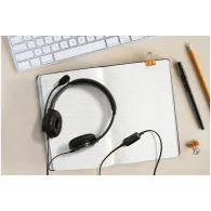 Kensington K33065WW cască audio & cască cu microfon Căști Prin cablu Bandă de fixare pe cap Birou/Call center USB Tip-A Negru Ke