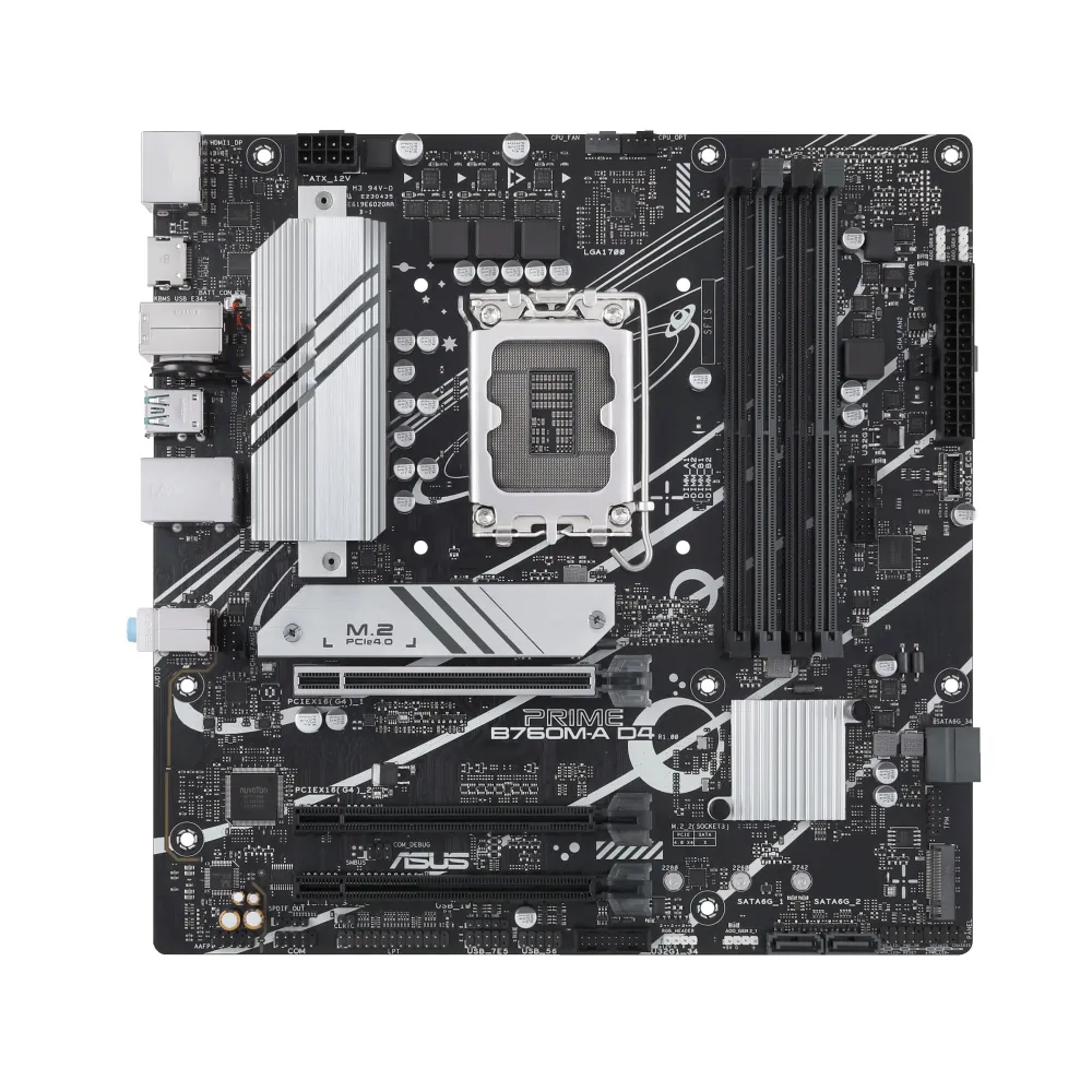 Placa de baza ASUS PRIME B760M-A D4, Intel B760, Socket 1700, mATX Asus - 1