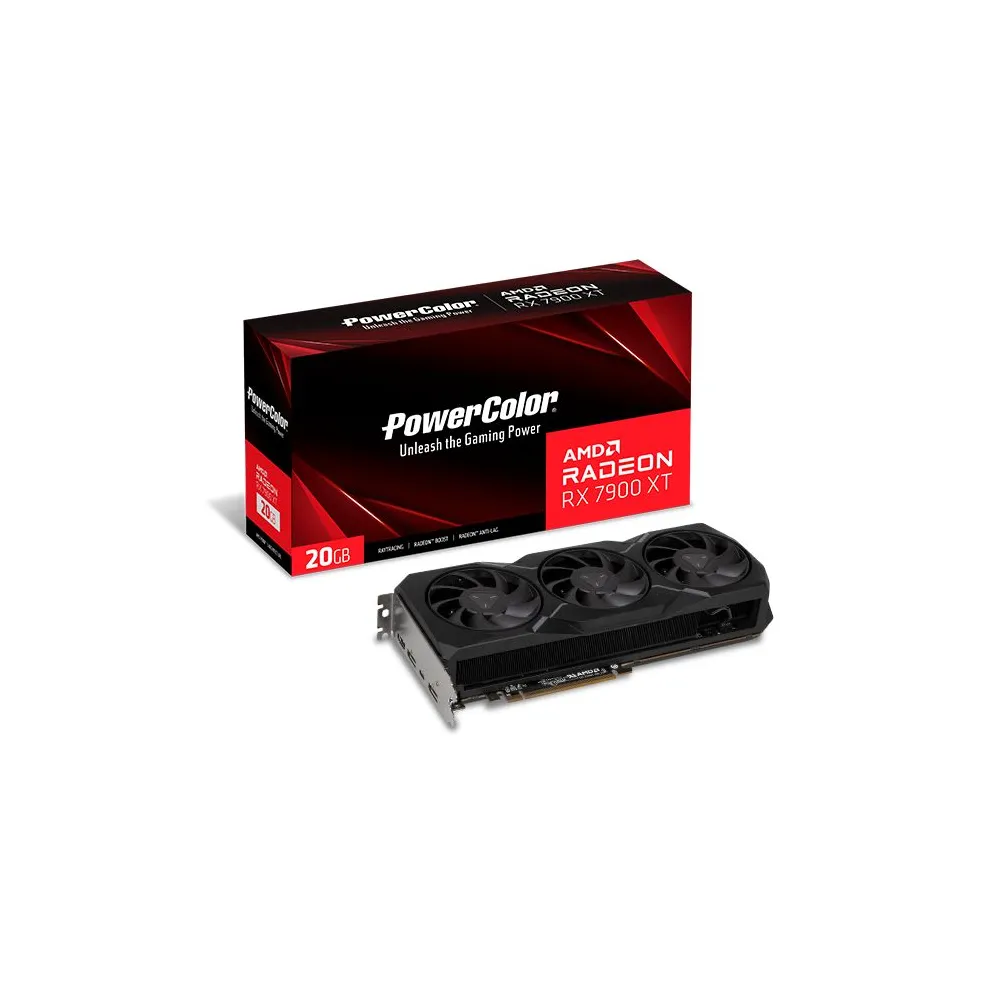 Placa video ASUS AMD Radeon RX 7900 XT 20GB, GDDR6, 320bit Powercolor - 1