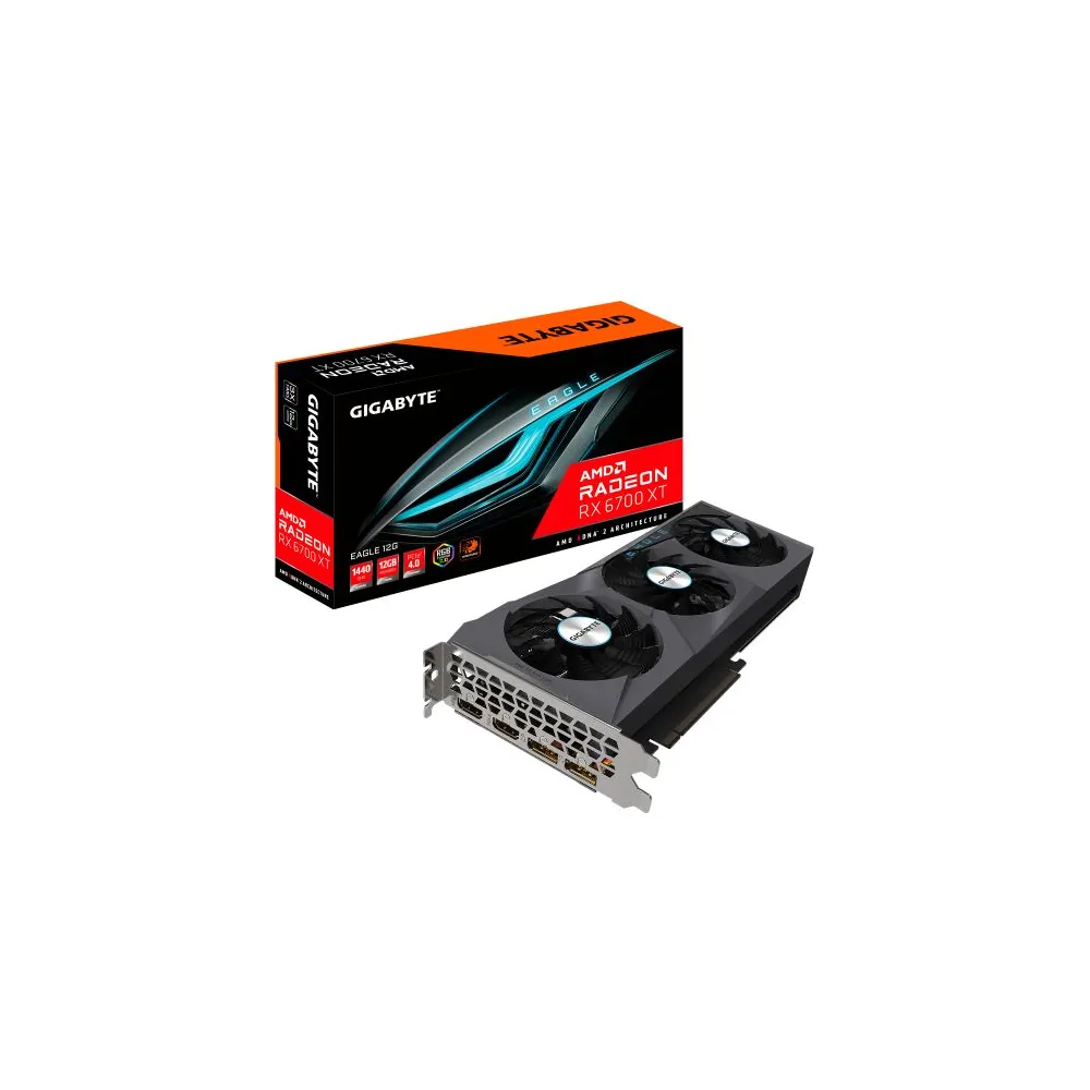 Placa video Gigabyte AMD Radeon RX 6700 XT EAGLE 12GB, GDDR6, 1‎92bit Gigabyte - 1