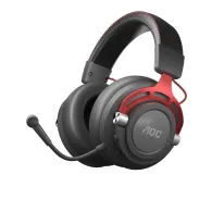 AOC GH401 cască audio & cască cu microfon Căști Prin cablu & Wireless Bandă de fixare pe cap Gaming Negru, Roşu Aoc - 4