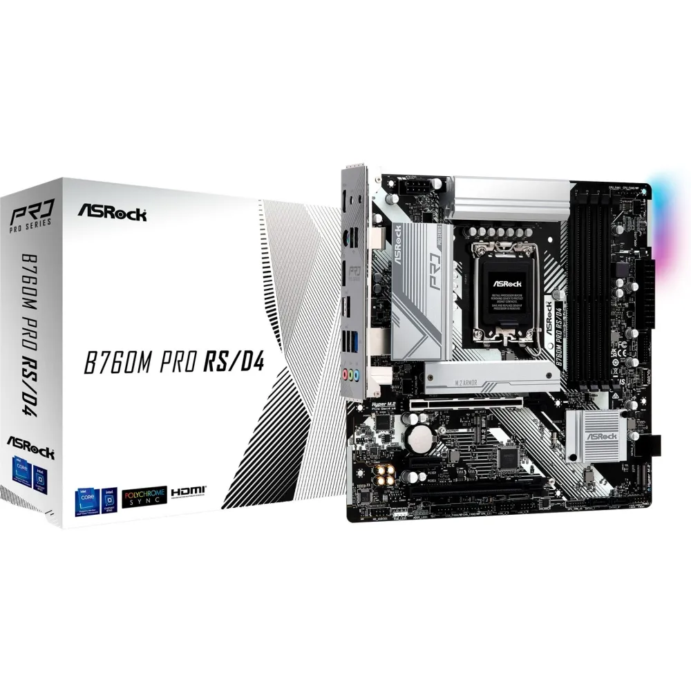 Placa de baza ASRock Intel 1700 B760M Pro RS/D4 Asrock - 1