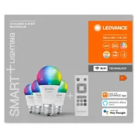 Pachet 4 becuri led rgb inteligente ledvance smart+ wifi classic Osram - 1