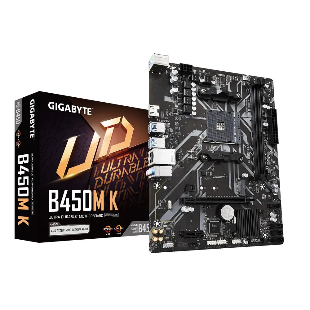 Gigabyte B450M K (rev. 1.0) AMD B450 Mufă AM4 micro-ATX Gigabyte - 1