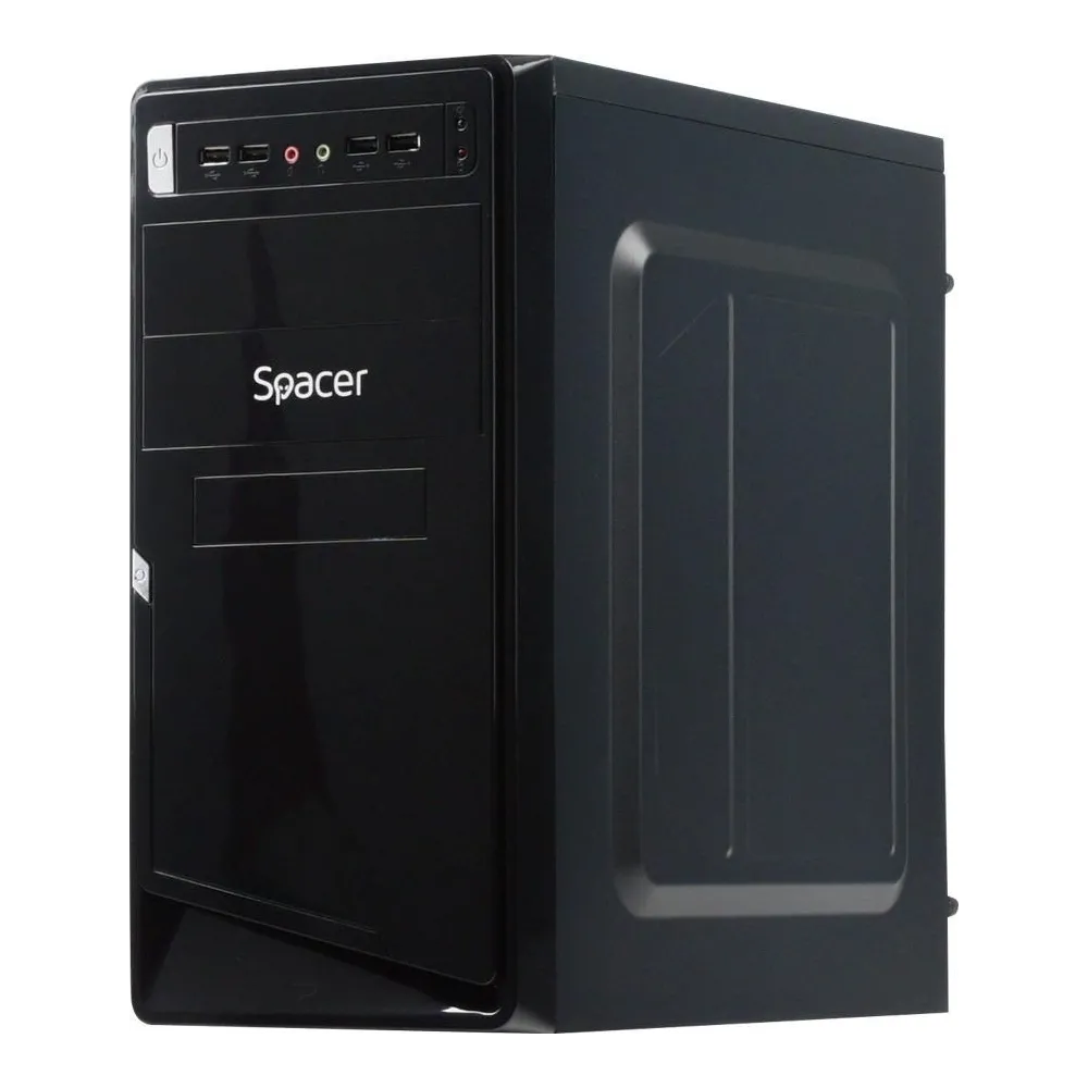 Carcasa  spacer mini tower matx moon 450 (230w for 450w desktop pc) usb 2.0 x 4 jack 3.5mm x 2  spc-moon Spacer - 1