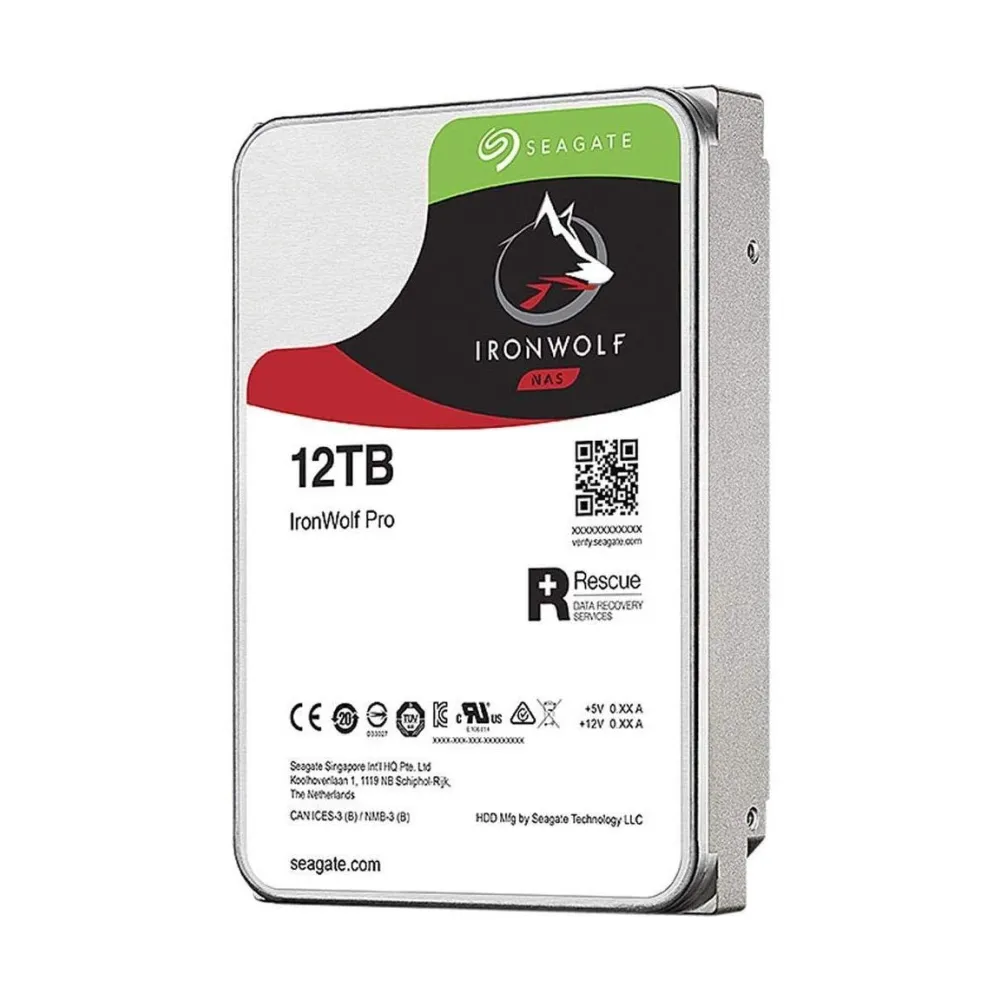 Seagate IronWolf Pro ST12000NEA008 hard disk-uri interne 3.5" 12000 Giga Bites ATA III Serial Seagate - 1